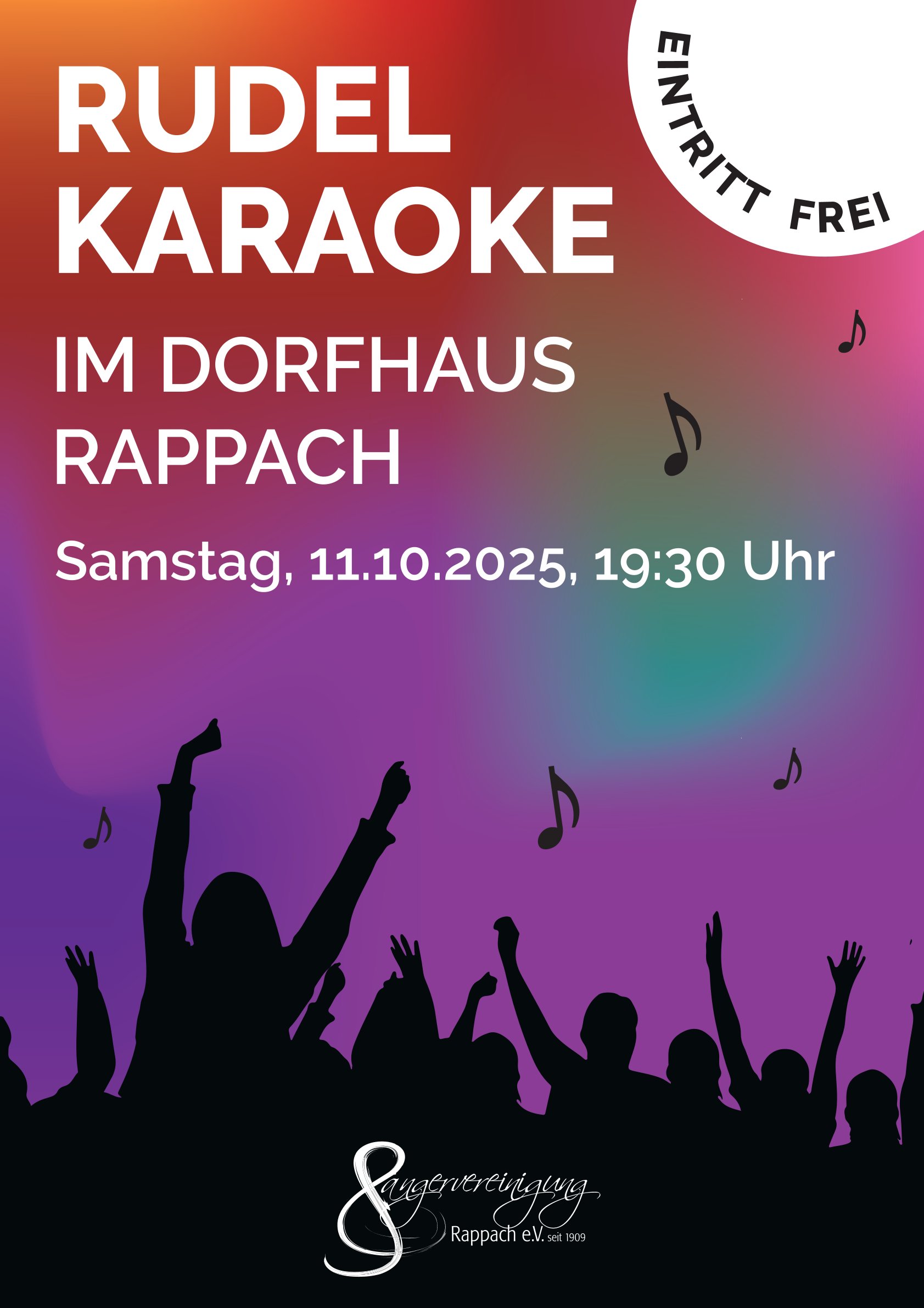 rudel karaoke plakat 2025